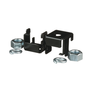 Soporte para Montaje en Charola Tipo Escalerilla, Compatible con Rieles de 9.5 x 38.1 mm o 9.5 x 50.8 mm, Uso Con Varilla Roscada de 5/8", Color Negro