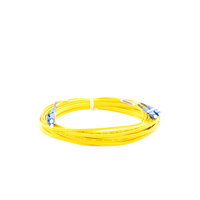 Jumper de Fibra Optica Monomodo 9/125 OS2, LC-LC Duplex, OFNR (Riser), Color Amarillo, 10 Metros (32.81 Pies)