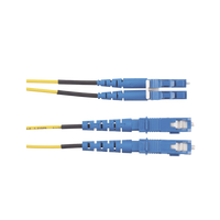 Jumper de Fibra Optica Monomodo 9/125 OS2, LC-SC Duplex, OFNR (Riser), Color Amarillo, 5 Metros (16.40 Pies)