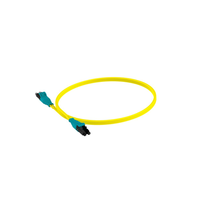 Jumper de Fibra Optica Monomodo 9/125 OS2, LC-LC Duplex Push Pull, OFNR (Riser), Color Amarillo, 3 Metros (9.84 Pies)