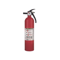 Extintor Desechable de Polvo Químico Seco | Fuegos Clase A, B y C | Soporte Metálico | Paquete con 6 | 2.5 lb pieza