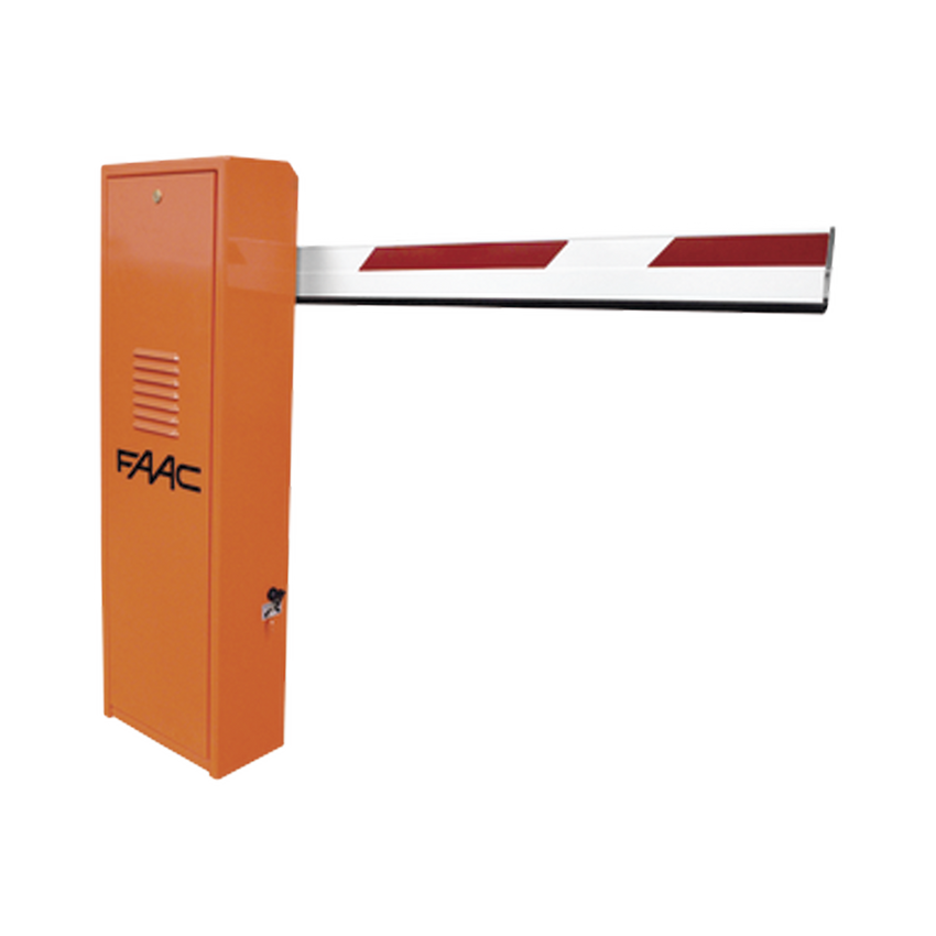 Kit de Barrera FAAC 620 RPD con Pluma Rectangular sin Iluminación / Equipo Hidráulico de Uso Intensivo / Hasta 2 Millones de Ciclos Antes de Presentar una Falla Severa