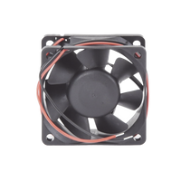 Ventilador Anticondensante Axial Cuadrado, 60x60x25 mm, 12 Vcc, 4390 RPM, 1.8 W, 0.15 A, Flujo de Aire de 25.0 CFM, Unión Sellada.