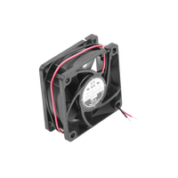 Ventilador Anticondensante Axial Cuadrado, 60x60x25 mm, 24 Vcc, 4500 RPM, 2.9 W, 0.12 A, Flujo de Aire de 25.0 CFM, Unión Sellada.