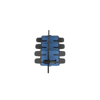 Placa Acopladora de Fibra Optica FAP, Con 3 Conectores SC Duplex (6 Fibras), Para Fibra Monomodo OS1/OS2, Color Azul
