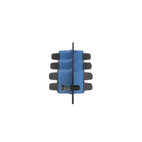 Placa Acopladora de Fibra Optica FAP, Con 3 Conectores SC Duplex (6 Fibras), Para Fibra Monomodo OS1/OS2, Color Azul