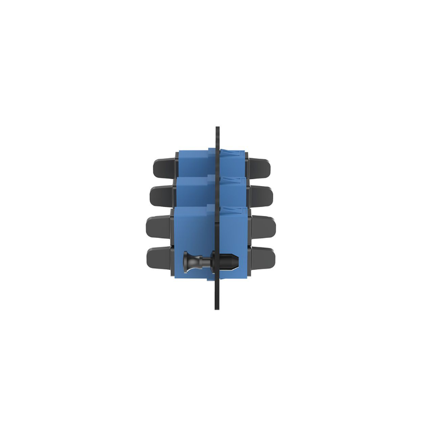 Placa Acopladora de Fibra Optica FAP, Con 3 Conectores SC Duplex (6 Fibras), Para Fibra Monomodo OS1/OS2, Color Azul