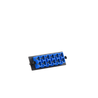 Placa Acopladora de Fibra Optica FAP, Con 6 Conectores SC Duplex (12 Fibras), Para Fibra Monomodo OS1/OS2, Color Azul
