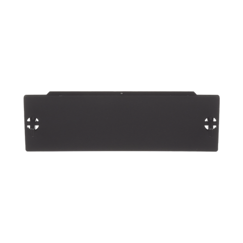 Placa Ciega FAP, Para Reservar Espacio de Uso Futuro en Paneles de Fibra Óptica, Color Negro