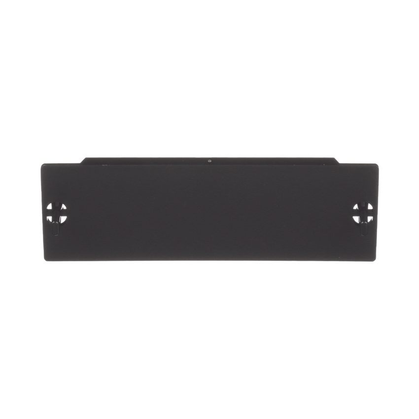 Placa Ciega FAP, Para Reservar Espacio de Uso Futuro en Paneles de Fibra Óptica, Color Negro