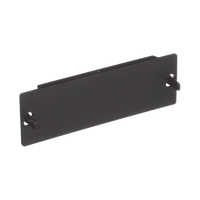 Placa Ciega FAP, Para Reservar Espacio de Uso Futuro en Paneles de Fibra Óptica, Color Negro