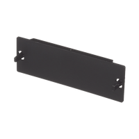 Placa Ciega FAP, Para Reservar Espacio de Uso Futuro en Paneles de Fibra Óptica, Color Negro