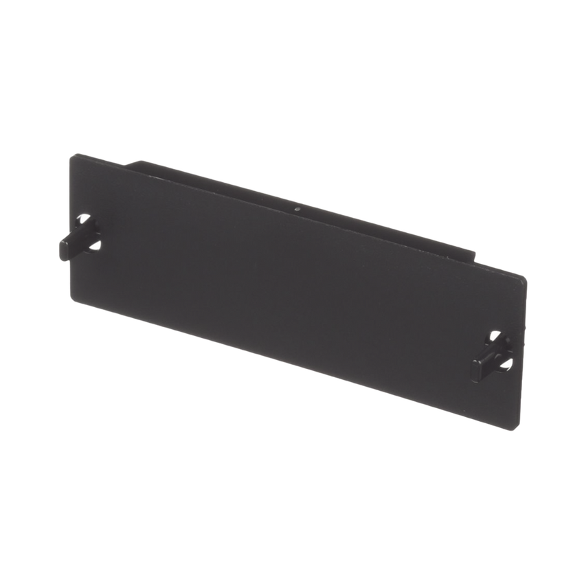 Placa Ciega FAP, Para Reservar Espacio de Uso Futuro en Paneles de Fibra Óptica, Color Negro