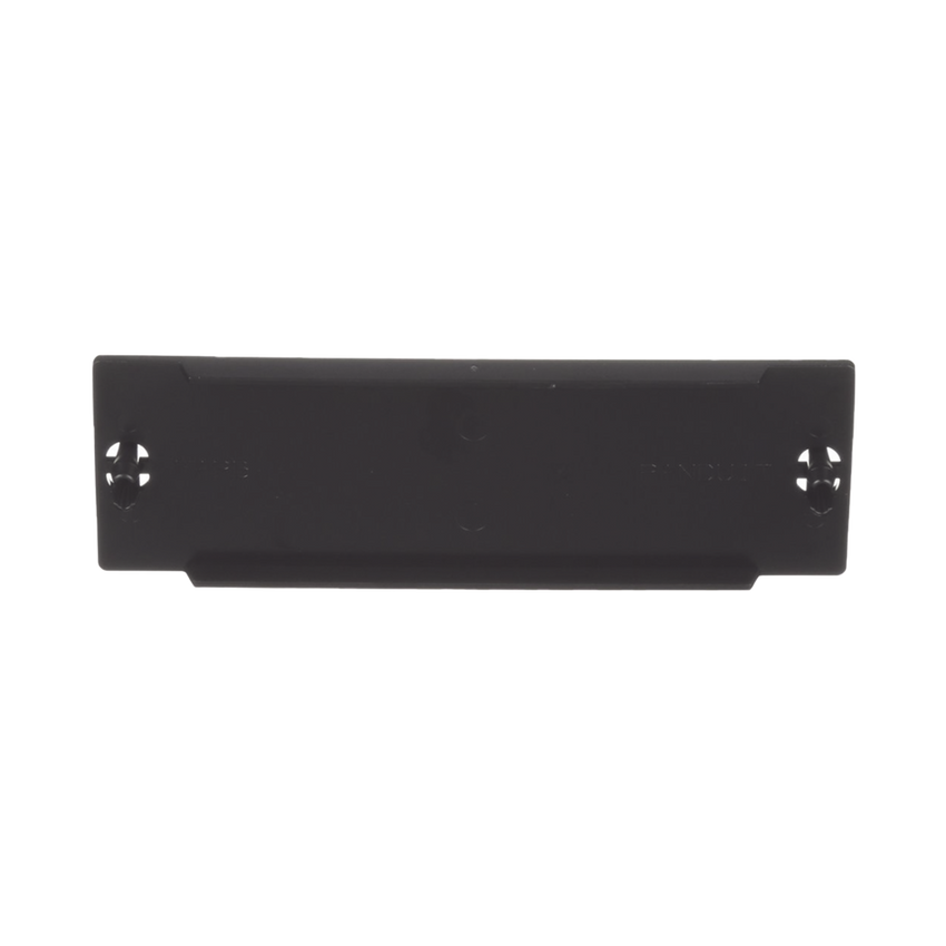 Placa Ciega FAP, Para Reservar Espacio de Uso Futuro en Paneles de Fibra Óptica, Color Negro