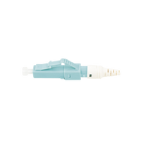 Conector de Fibra Óptica Pre-Pulido LightBow LC Simplex, Multimodo 50/125 (OM3/OM4), Re-Terminable, Color Aqua