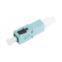 Conector de Fibra Óptica Pre-Pulido LightBow SC Simplex, Multimodo 50/125 (OM3/OM4), Re-Terminable, Color Aqua