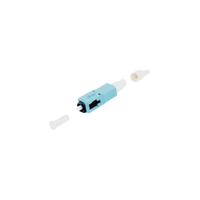 Conector de Fibra Óptica pre-pulido LightBow SC Simplex, multimodo 50/125 (OM3/OM4), re-terminable, color Aqua