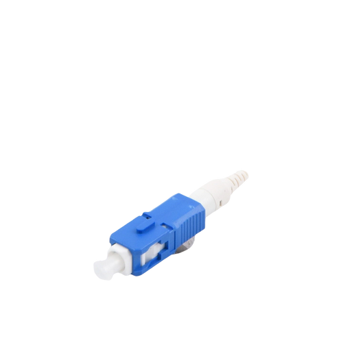 Conector de Fibra Óptica Pre-Pulido LightBow SC/UPC Simplex, Monomodo OS1/OS2, Re-Terminable, Color Azul