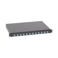 Distribuidor de Fibra Óptica, Con 12 Conectores LC Duplex (24 Fibras), Para Fibra Multimodo OM3/OM4, 1 UR