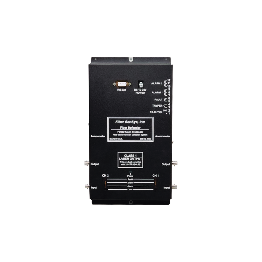 Sensor de Seguridad Perimetral de 2 Zonas / Detección por Fibra Óptica Sensitiva/ 500 Metros de protección por zona