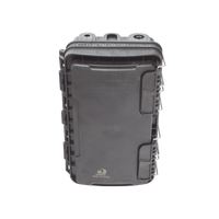 Caja de Distribución de Fibra Óptica para 24 Empalmes, con 8 acopladores SC/APC simplex, Exterior IP65, Color Negro