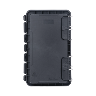 Caja de Distribución de Fibra Óptica, Hasta 96 Empalmes, Exterior IP65, Color Negro