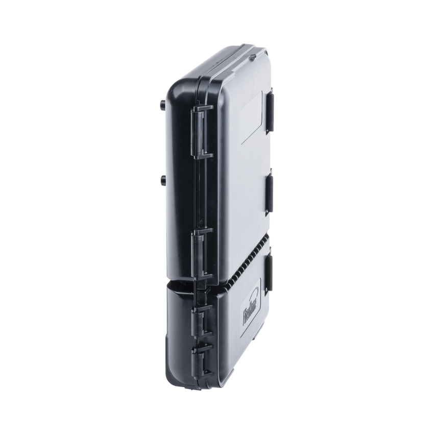 Caja de Distribución de Fibra Óptica para 24 Empalmes, con 8 Acopladores SC/APC Simplex, Exterior IP55, Color Negro