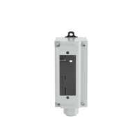 Panel de Parcheo Modular para Fibra Óptica, de Instalación en Riel DIN Estándar de 35 mm (1.38 pulgadas), Acepta Una Placa Acopladora FAP, Color Gris