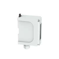Panel de Parcheo Modular para Fibra Óptica, de Instalación en Riel DIN Estándar de 35 mm (1.38 pulgadas), Acepta Una Placa Acopladora FAP, Color Gris