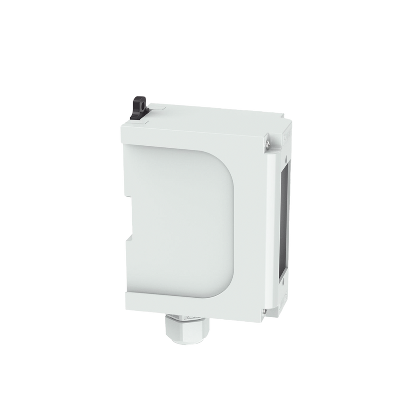 Panel de Parcheo Modular para Fibra Óptica, de Instalación en Riel DIN Estándar de 35 mm (1.38 pulgadas), Acepta Una Placa Acopladora FAP, Color Gris