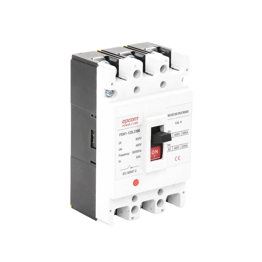 Protección Térmica 3P, 63A,  Corriente Alterna  690 V CA Trifásica.