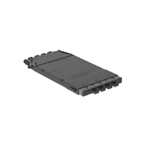 Cassette HD Flex? Para 32 Fibras Multimodo OM4, de 4 MPO(8F) Macho a 4 MPO(8F) Macho, Color Gris