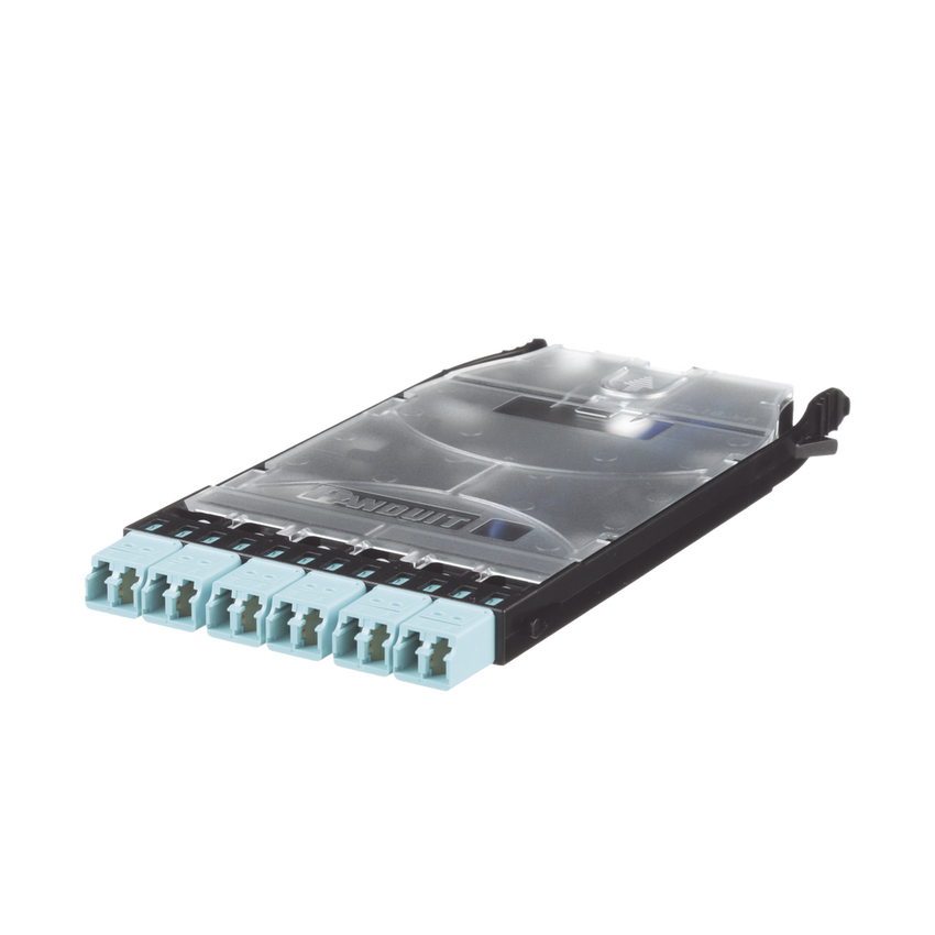 Cassette HD Flex? Con 6 Puertos LC Duplex (12 Fibras), Para Fibra Multimodo OM3, Color Azul