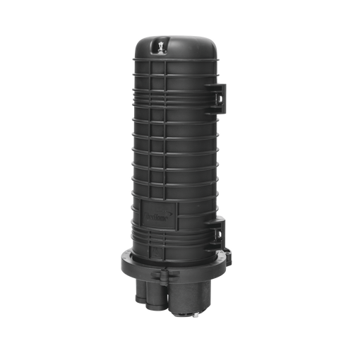 Caja de Distribución de Fibra Óptica Vertical tipo Domo, hasta 96 empalmes, Exterior, IP68