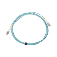 Jumper de Fibra Óptica Multimodo 50/125 XGLO OM3, LC-LC Duplex, OFNR, Color Aqua, 3 Metros (9.84 Pies)