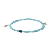 Jumper de Fibra Óptica Multimodo 50/125 XGLO OM3, LC-LC Duplex, OFNR, Color Aqua, 3 Metros (9.84 Pies)