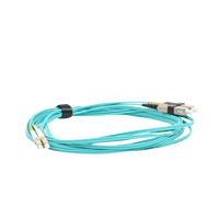 Jumper de Fibra Óptica Multimodo 50/125 XGLO OM3, LC-SC Duplex, OFNR, Color Aqua, 5 Metros (16.40 Pies)