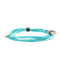 Jumper de Fibra Óptica Multimodo 50/125 XGLO OM3, LC-SC Duplex, OFNR, Color Aqua, 5 Metros (16.40 Pies)