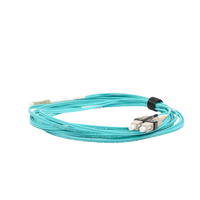 Jumper de Fibra Óptica Multimodo 50/125 XGLO OM3, LC-SC Duplex, OFNR, Color Aqua, 5 Metros (16.40 Pies)