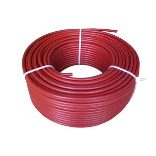 Bobina de 100 metros / Cable fotovoltaico / Rojo / Recubrimiento XLPE / 4mm² / 12 AWG / Hasta 1,800 Vcc