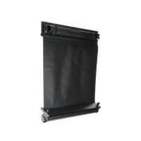 Tapa Ciega Tipo Cortina, Para Rack de 19 in, Ajustable de 4 a 51 UR, Color Negro