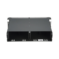 Panel de Distribución de Fibra Óptica, Acepta 12 Cassettes HD Flex y 144 Fibras por UR, Hasta 2 UR