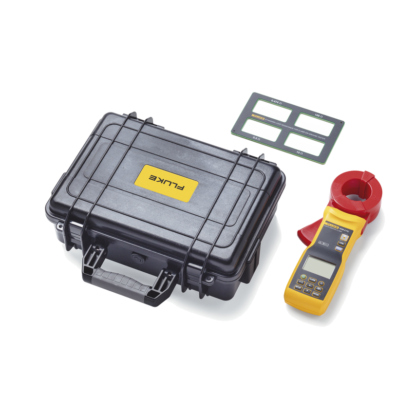 Medidor de Resistencia a Tierra y Corriente de Fuga de Gancho (Terrómetro),  Conexión Fluke Connect. CAT III y CAT IV, Tensión Máxima a Tierra 1000V. Con Certificado de Calibración. Excede a modelos Megger