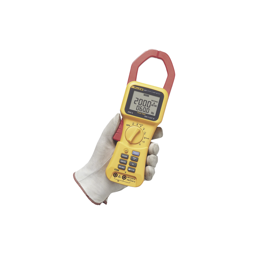 Pinza Amperimétrica de Verdadero Valor Eficaz de 2000 A CA. CAT IV 600 V, CAT III 1000 V