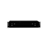 Panel de Distribución de Fibra Óptica, Acepta 8 Casetes QuickNet o Placas FAP/FMP con Panel CFAPPBL2 (No Incluido), Bandeja Fija, Hasta 192 Fibras, Color Negro, 2UR