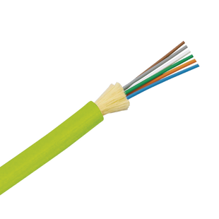 Cable de Fibra Óptica de 6 hilos, Multimodo OM5 50/125 Optimizada, Interior, Tight Buffer 900um, No Conductiva (Dieléctrica), OFNP (Plenum), Precio Por Metro