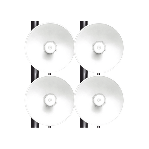 Kit de 4 radios FORCE4625 de alto Desempeño / Wi-Fi 6E / Hasta 1 Gbps / 5925 - 7125 MHz / Antena Integrada 25 dBi