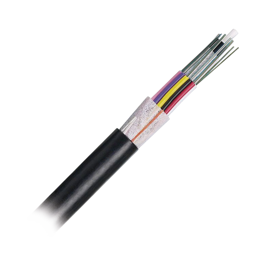 Cable de Fibra Óptica 6 hilos, OSP (Planta Externa), No Armada (Dieléctrica), MDPE (Polietileno de Media densidad), Multimodo OM3 50/125 Optimizada, Precio Por Metro