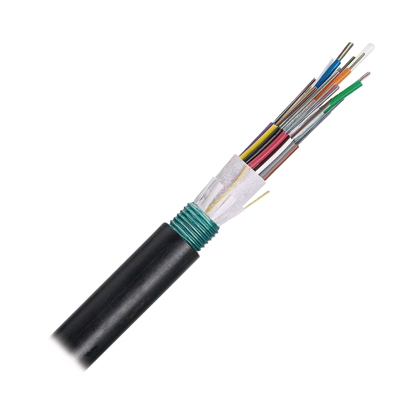 Cable de Fibra Óptica 6 hilos, OSP (Planta Externa), Armada, MDPE (Polietileno de Media densidad), Multimodo OM3 50/125 Optimizada, Precio Por Metro