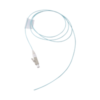 Pigtail de Fibra Óptica LC Simplex, Multimodo OM3 XGLO 50/125, LS0H, Color Aqua, 1 Metro (3.28 Pies)